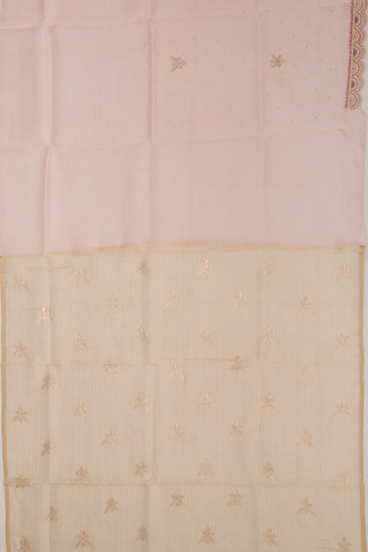 Organza Butta Pink Saree