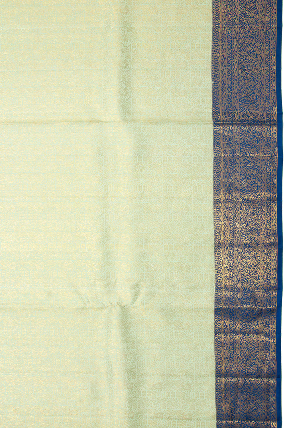 Kanchipuram Silk Brocade Pastel Green Saree