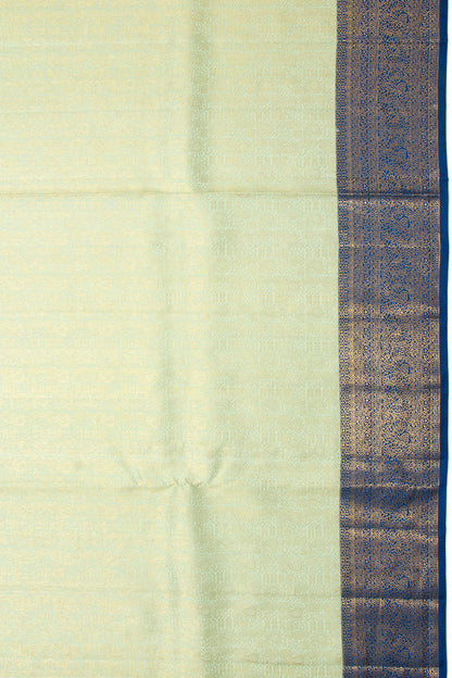 Kanchipuram Silk Brocade Pastel Green Saree