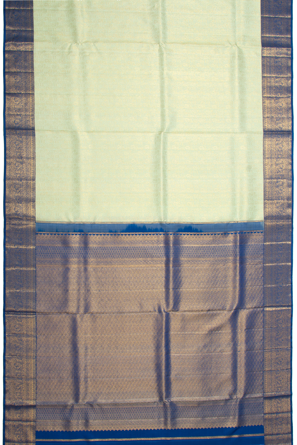 Kanchipuram Silk Brocade Pastel Green Saree