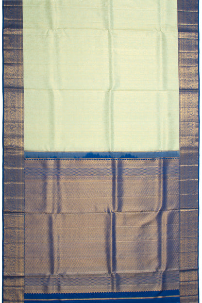 Kanchipuram Silk Brocade Pastel Green Saree