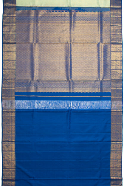 Kanchipuram Silk Brocade Pastel Green Saree