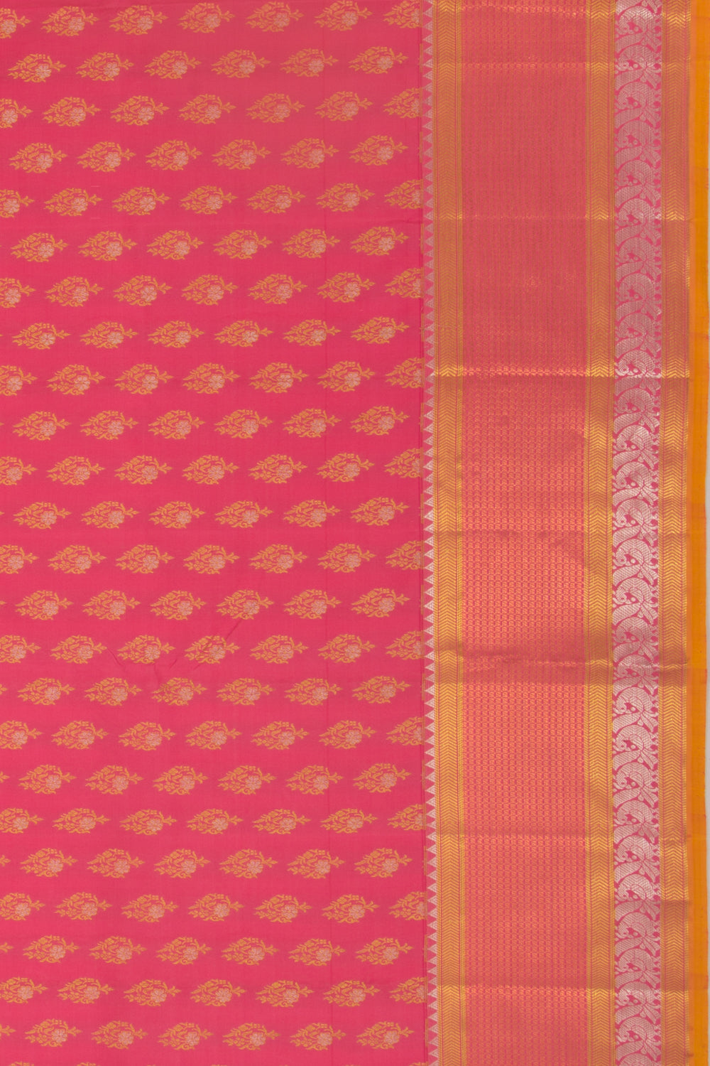 Kanchipuram Silk Butta Pink Saree