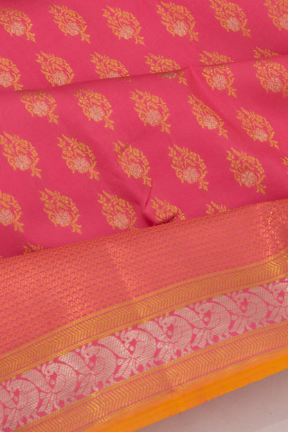 Kanchipuram Silk Butta Pink Saree