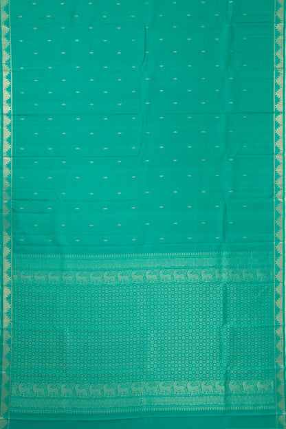 Taranga Kanchi Silk Butta Sea Green Saree