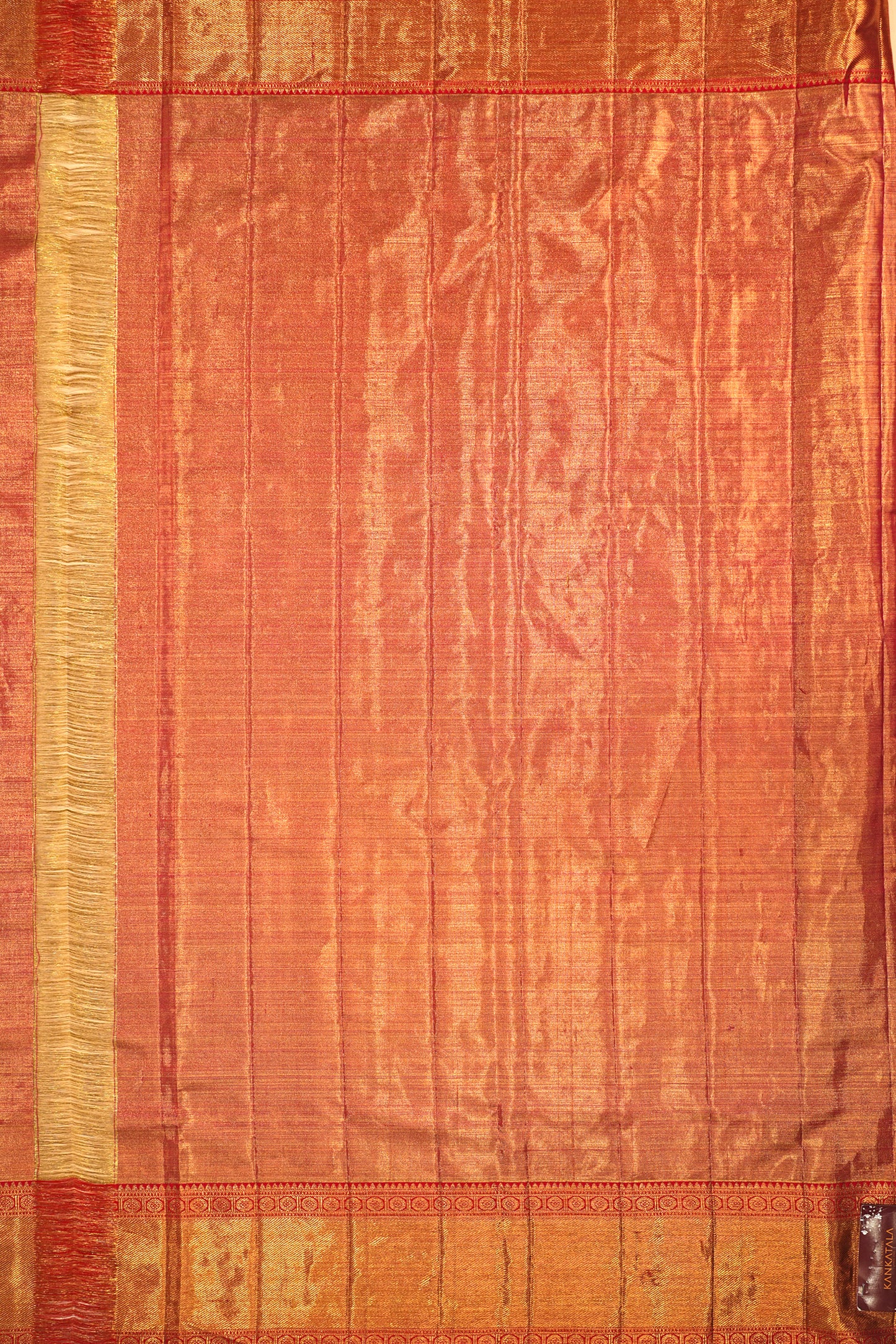 Kanchipuram Silk Tissue Brocade Green Saree