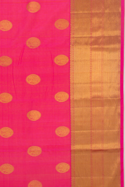 Kanchipuram Silk Butta Pink Saree