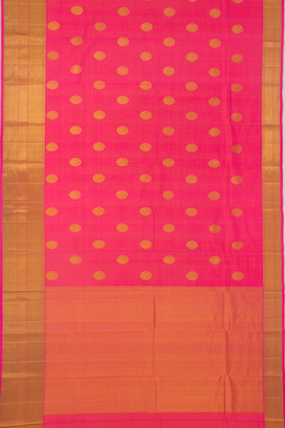 Kanchipuram Silk Butta Pink Saree