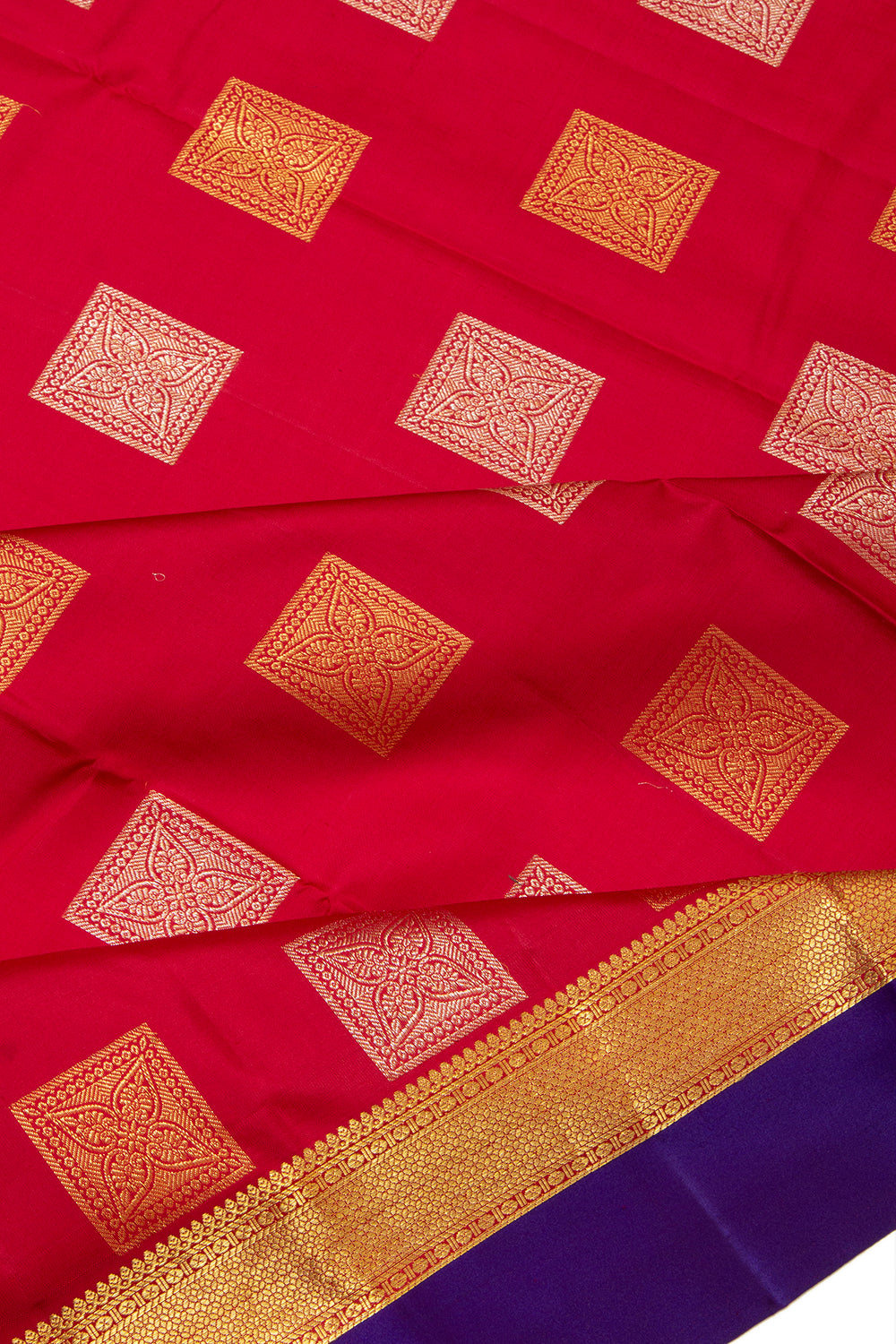 Kanchipuram Silk Butta Red Saree