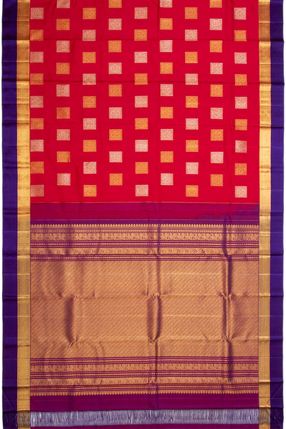 Kanchipuram Silk Butta Red Saree