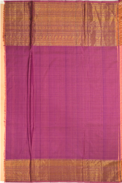 Kanchipuram Silk Brocade Lavender Saree