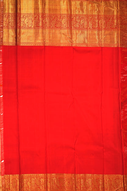 Kanchipuram Silk Jaal Red Saree