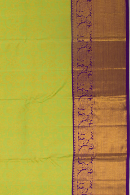 Kanchipuram Silk Brocade Green Saree