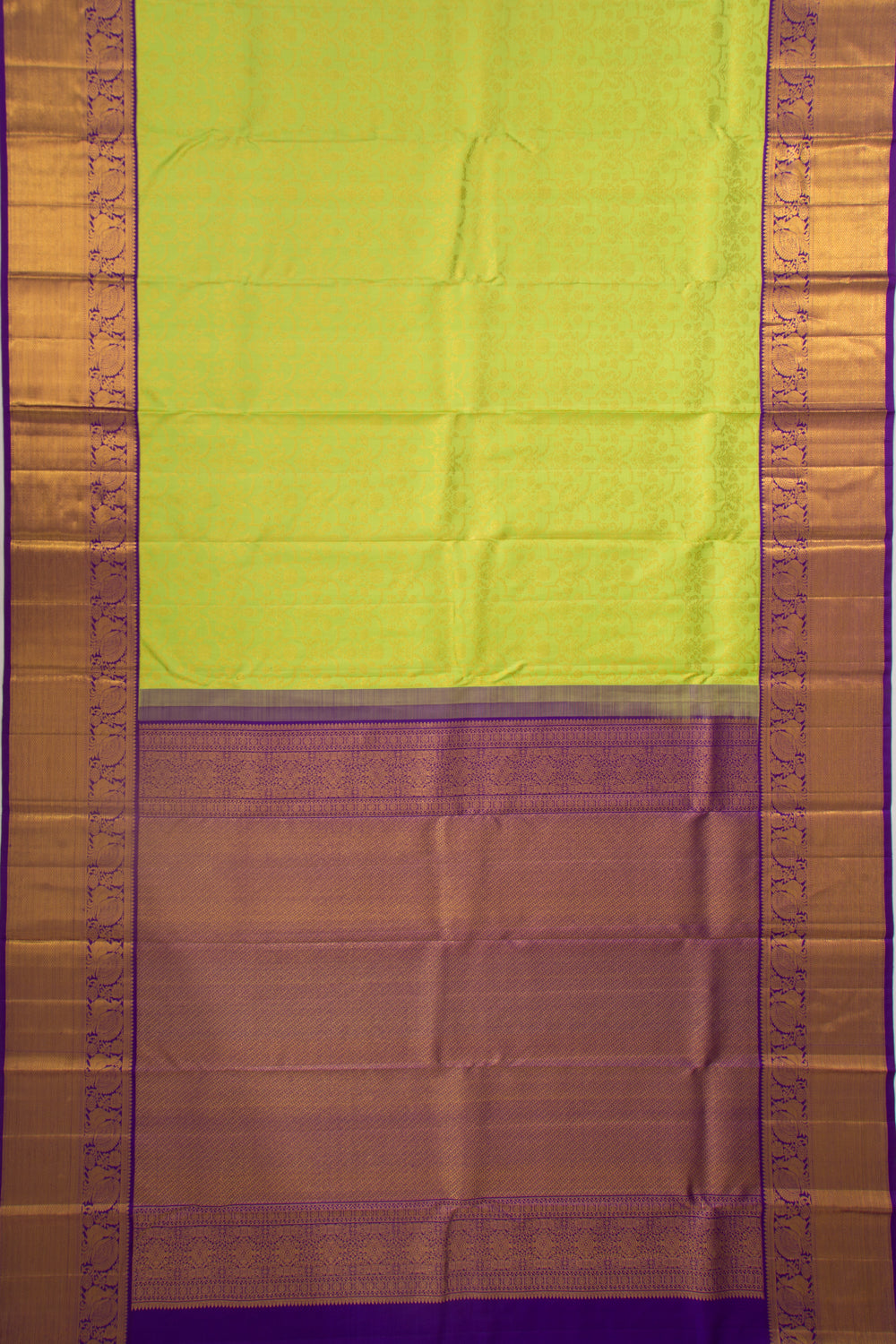 Kanchipuram Silk Brocade Green Saree
