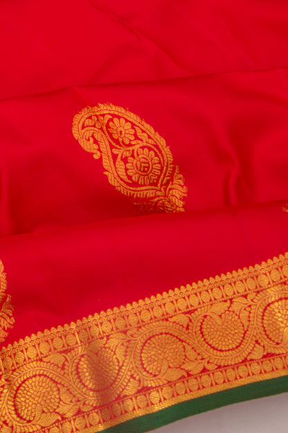 Taranga Kanchi Silk Butta Red Saree