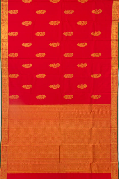 Taranga Kanchi Silk Butta Red Saree