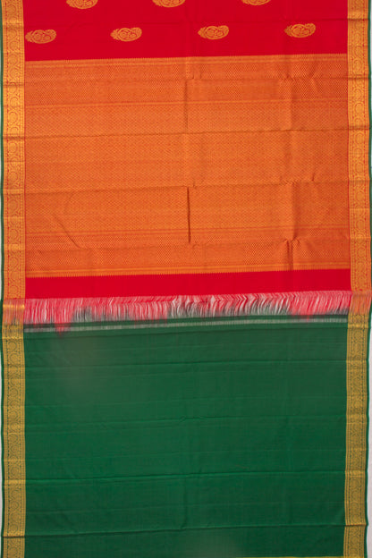 Taranga Kanchi Silk Butta Red Saree