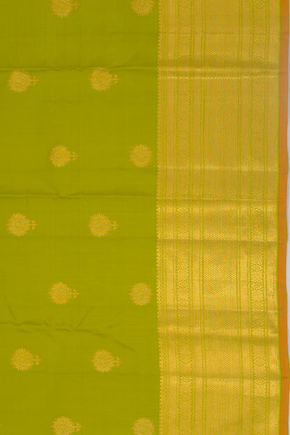 Taranga Kanchi Silk Butta Green Saree