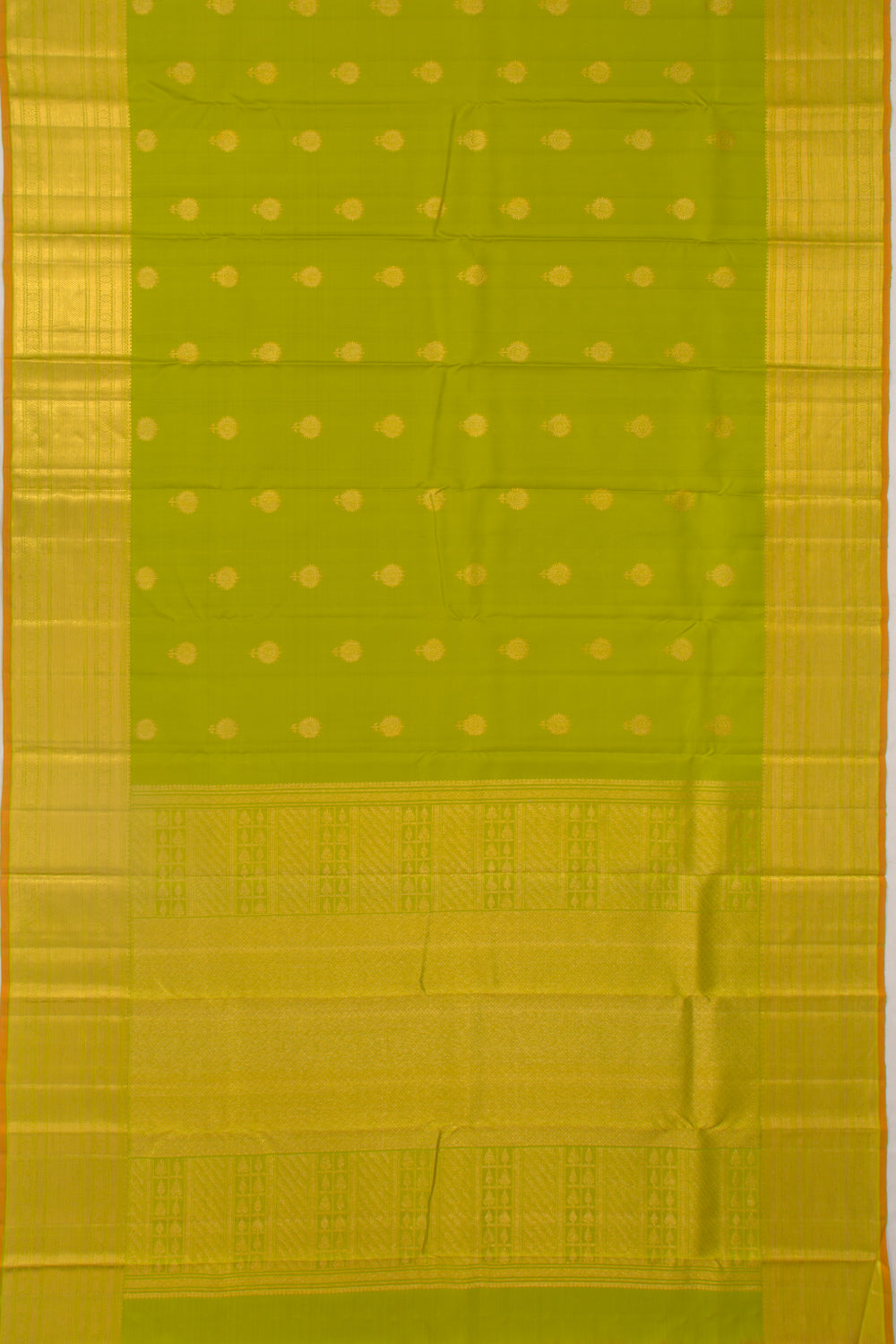 Taranga Kanchi Silk Butta Green Saree