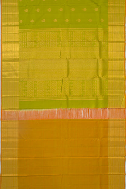 Taranga Kanchi Silk Butta Green Saree