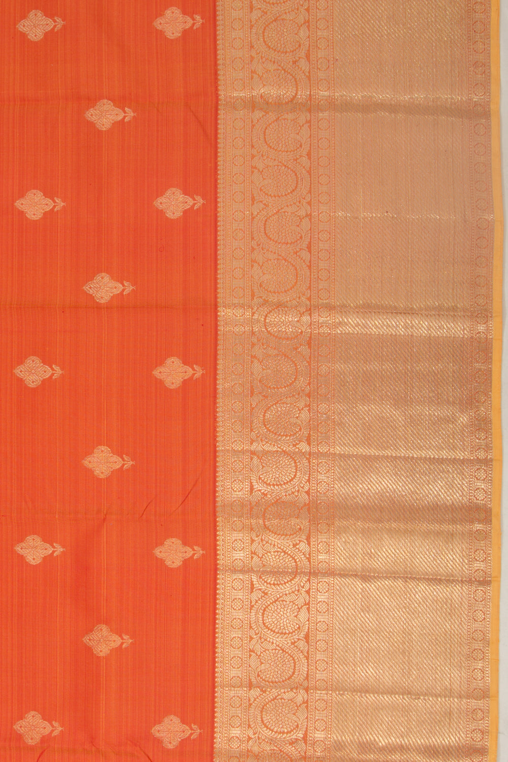 Taranga Kanchi Silk Butta Orange Saree