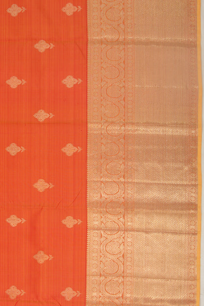 Taranga Kanchi Silk Butta Orange Saree