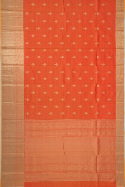 Taranga Kanchi Silk Butta Orange Saree