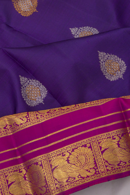 Taranga Kanchi Silk Butta Dark Blue Saree