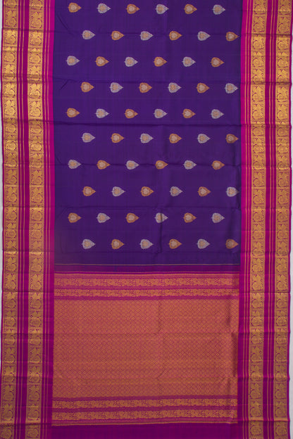 Taranga Kanchi Silk Butta Dark Blue Saree