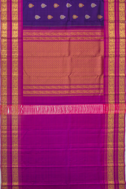 Taranga Kanchi Silk Butta Dark Blue Saree