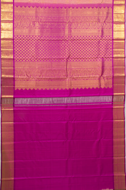 Kanchipuram Silk Brocade Pink Saree