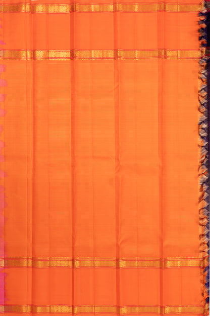Kanchipuram Silk Checks Purple Saree