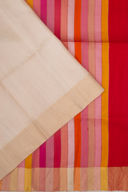 Coimbatore Soft Silk Plain Beige Saree