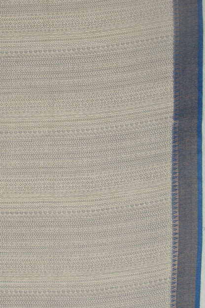 Tussar Printed Beige Saree