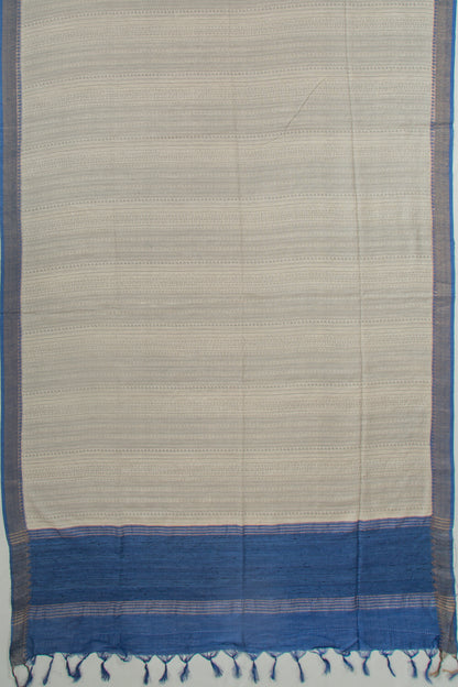 Tussar Printed Beige Saree
