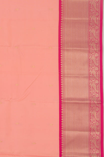 Taranga Kanchi Silk Butta Peach Saree