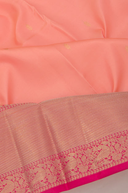 Taranga Kanchi Silk Butta Peach Saree