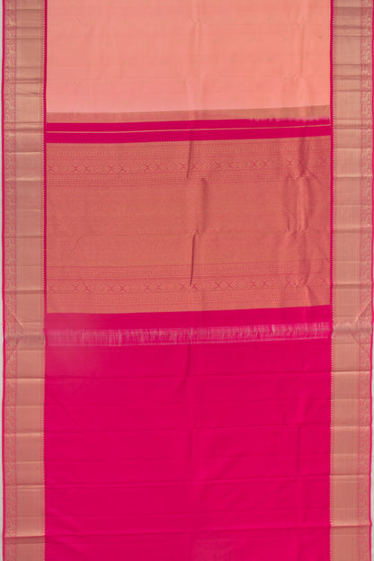 Taranga Kanchi Silk Butta Peach Saree