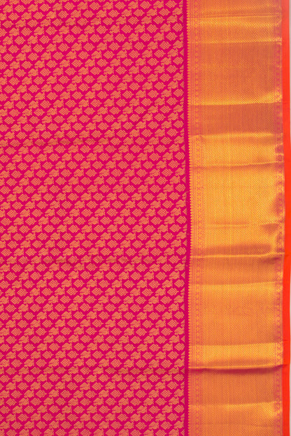 Kanchipuram Silk Brocade Pink Saree