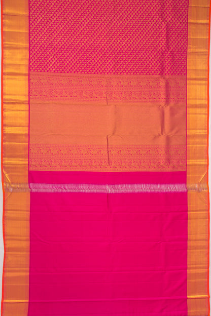 Kanchipuram Silk Brocade Pink Saree