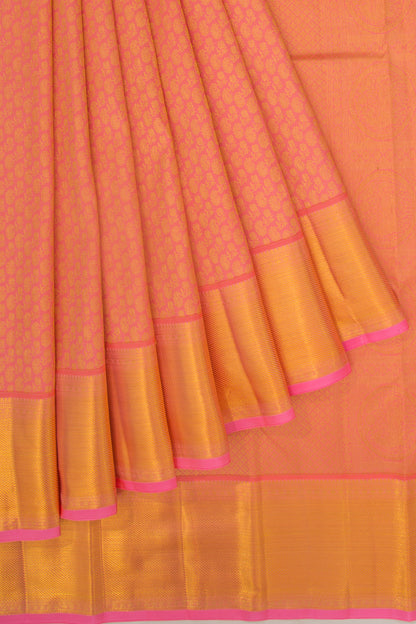 Taranga Kanchi Silk Brocade Pink Saree