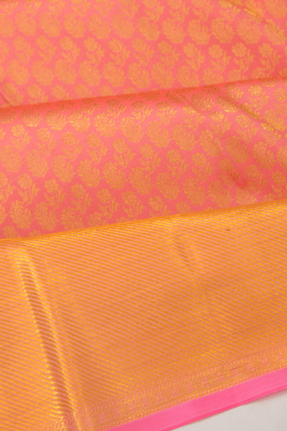 Taranga Kanchi Silk Brocade Pink Saree
