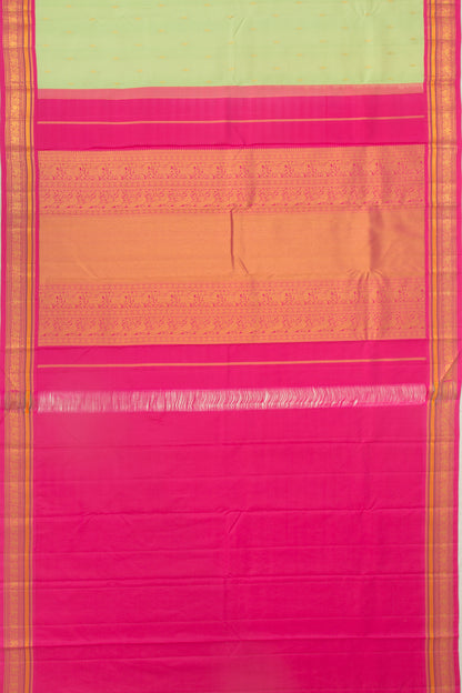 Taranga Kanchi Silk Butta Pastel Green Saree