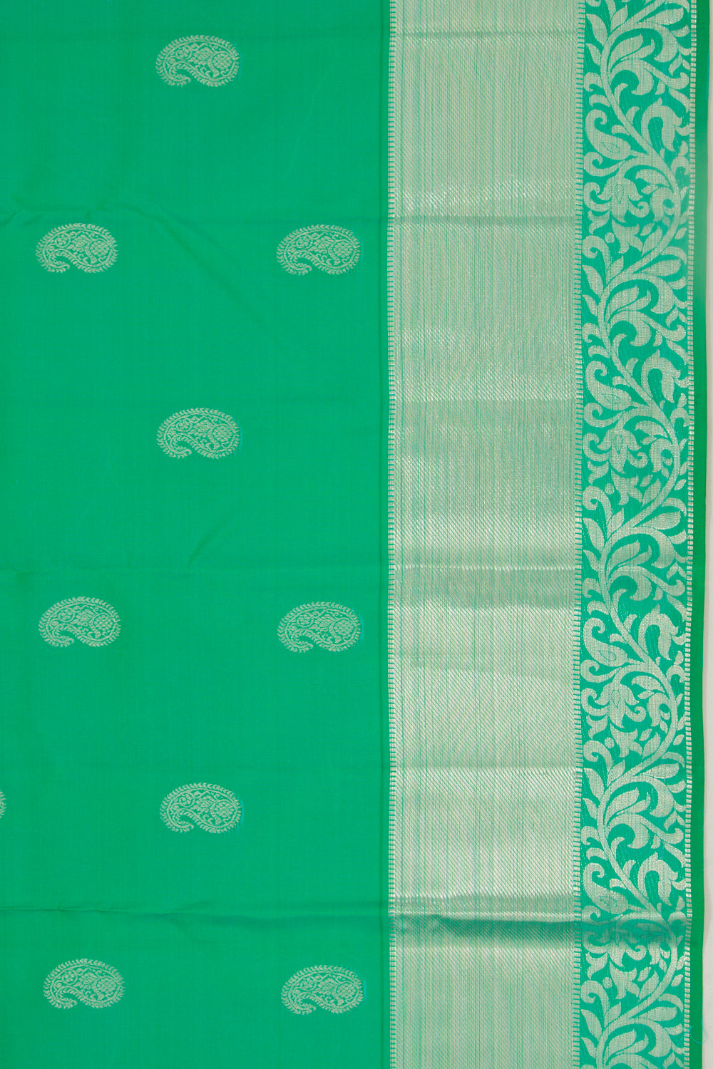 Taranga Kanchi Silk Butta Green Saree