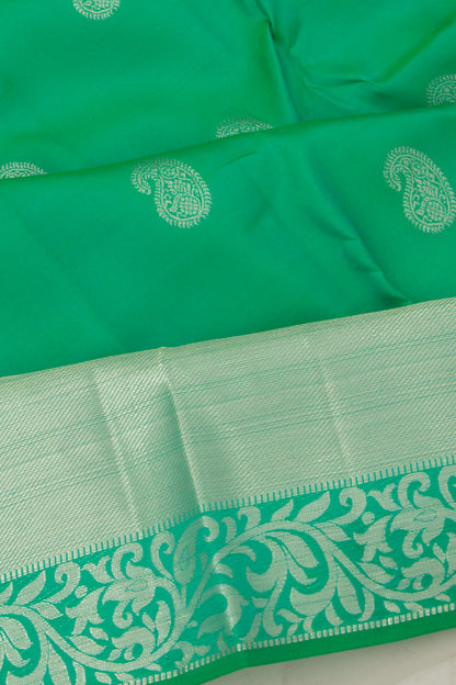 Taranga Kanchi Silk Butta Green Saree
