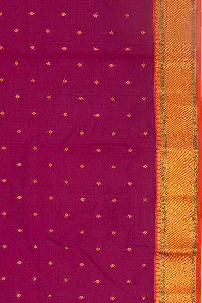 Kanchipuram Silk Butta Purple Saree
