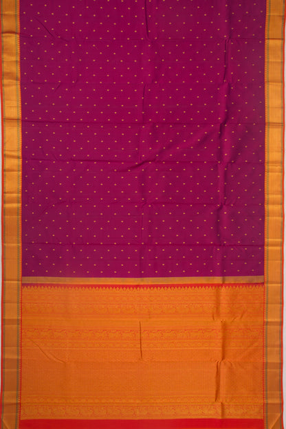 Kanchipuram Silk Butta Purple Saree