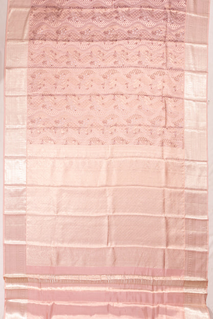 Kanchipuram Silk Tissue Brocade Gold Saree