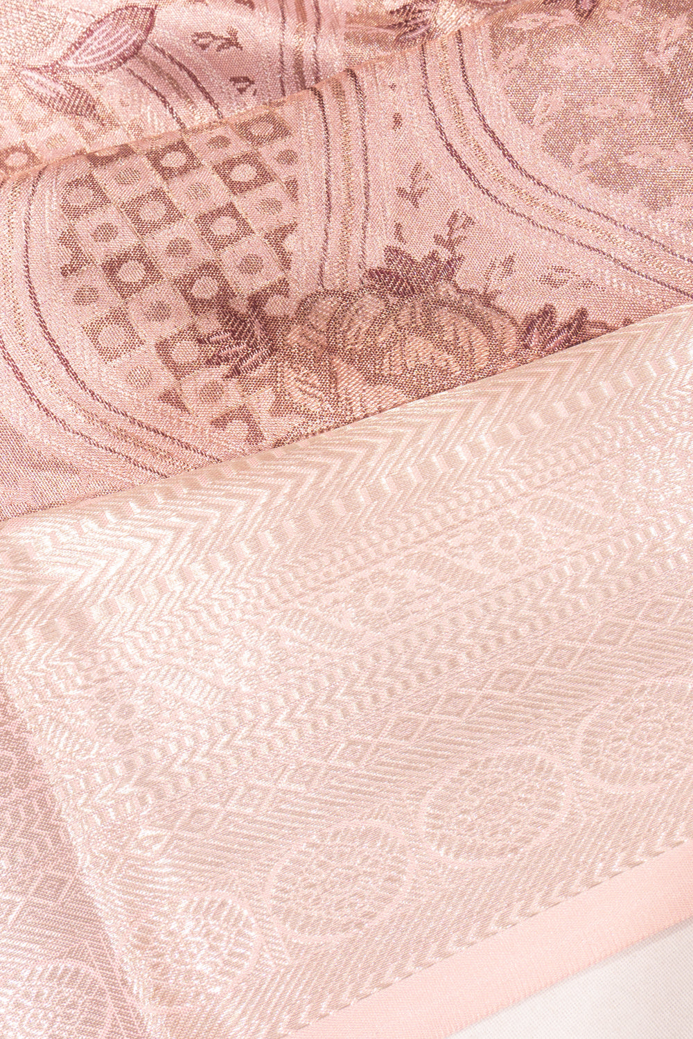 Kanchipuram Silk Tissue Brocade Gold Saree