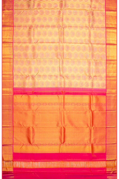 Taranga Kanchi Silk Tissue Brocade Gold Saree